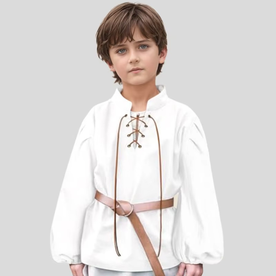 Tops - Maglia da Pirata Medievale per Ragazzi,