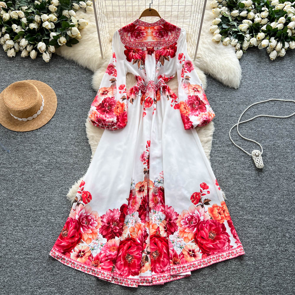 Abito da sera francese elegant - French Vintage Floral Midi Dress recensione e prezzo