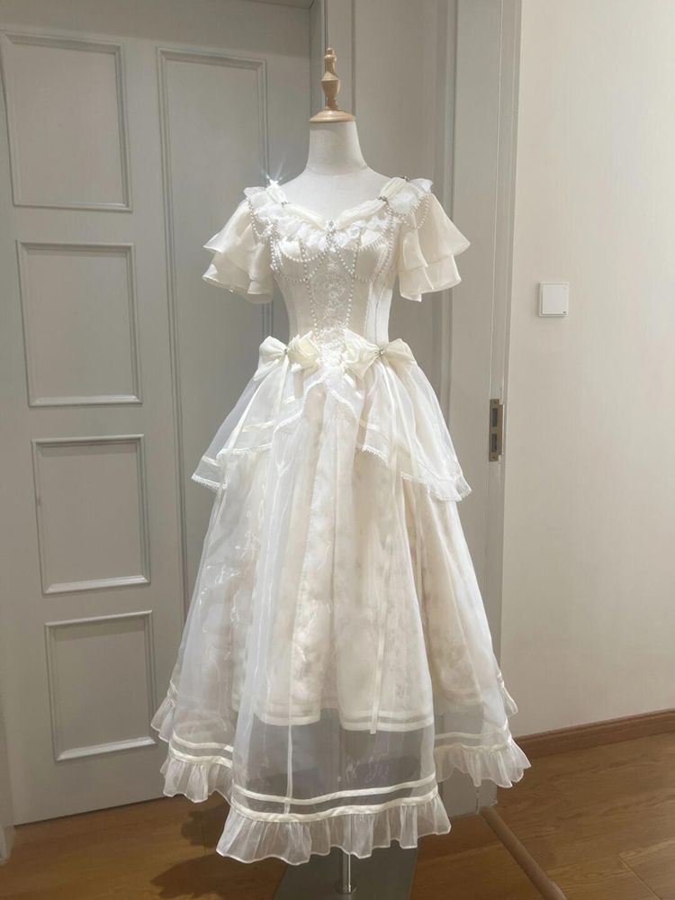 Abito da donna con design a fi - French Vintage Floral Midi Dress recensione e prezzo