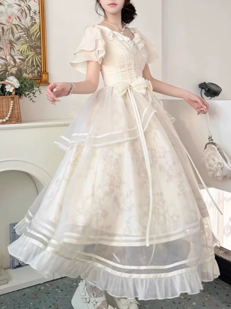Abito da donna con design a fi - French Vintage Floral Midi Dress recensione e prezzo