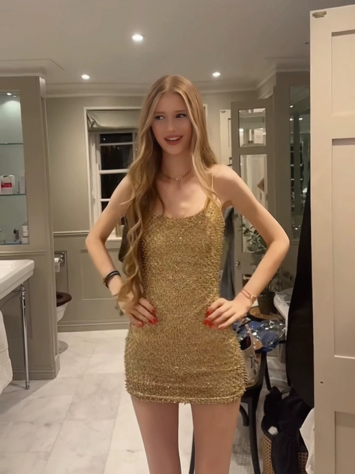 Abito Mini Aderente da Donna c - Sparkly Rhinestone Club Party Dress recensione e prezzo