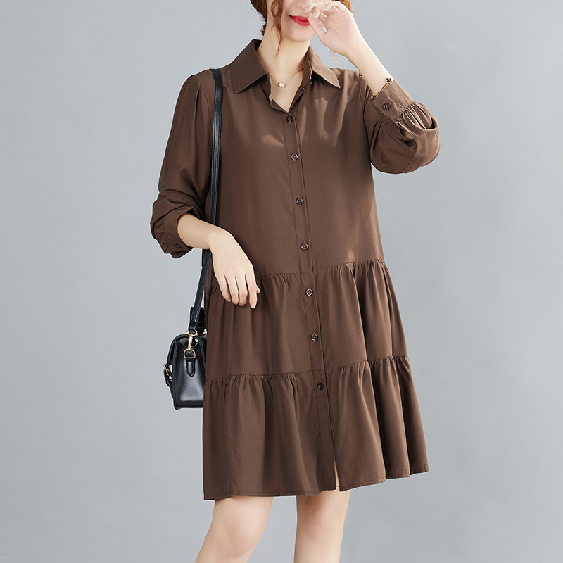 SuperAen 2026 Autunno Nuovo Ab - Korean Style A Line Shirt Dress recensione e prezzo